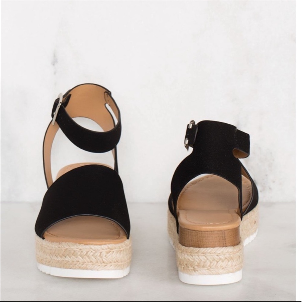 Black Topic Espadrille ankle strap sandal - Picture 10 of 10